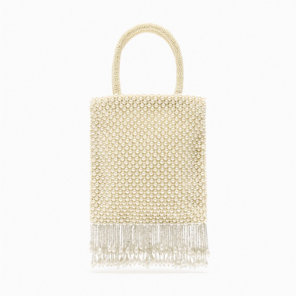 Zara pearl beaded purse